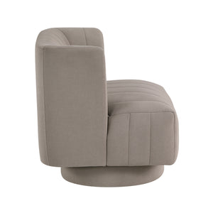 Bay Textured Fabric Swivel Chair