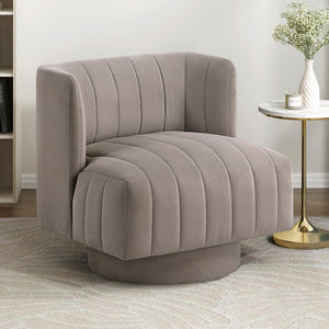 Bay Textured Fabric Swivel Chair