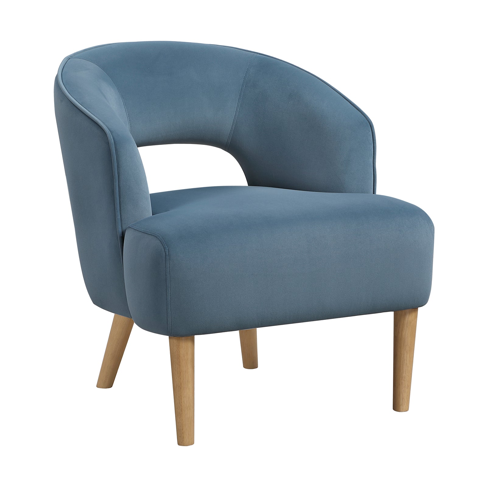 Elise Velvet Fabric Accent Chair