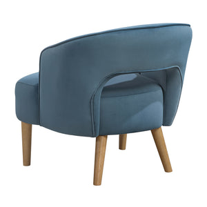 Elise Velvet Fabric Accent Chair