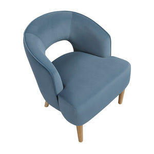Elise Velvet Fabric Accent Chair