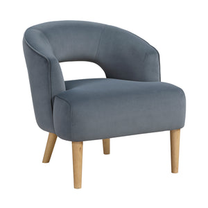 Elise Velvet Fabric Accent Chair