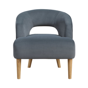 Elise Velvet Fabric Accent Chair