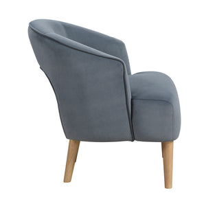 Elise Velvet Fabric Accent Chair
