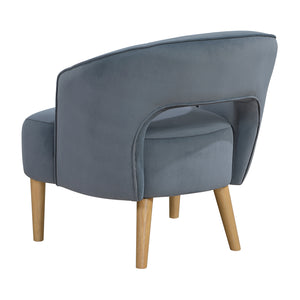 Elise Velvet Fabric Accent Chair
