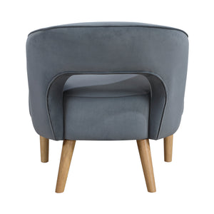 Elise Velvet Fabric Accent Chair