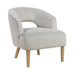 Elise Velvet Fabric Accent Chair