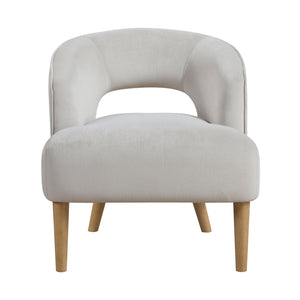 Elise Velvet Fabric Accent Chair