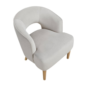 Elise Velvet Fabric Accent Chair