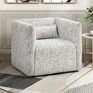 Quinn Jacquard Fabric Swivel Chair