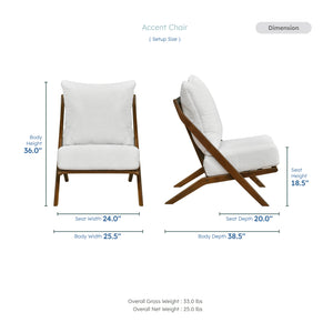 Roussel Chenille Fabric Accent Chair