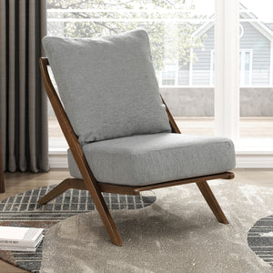 Roussel Chenille Fabric Accent Chair