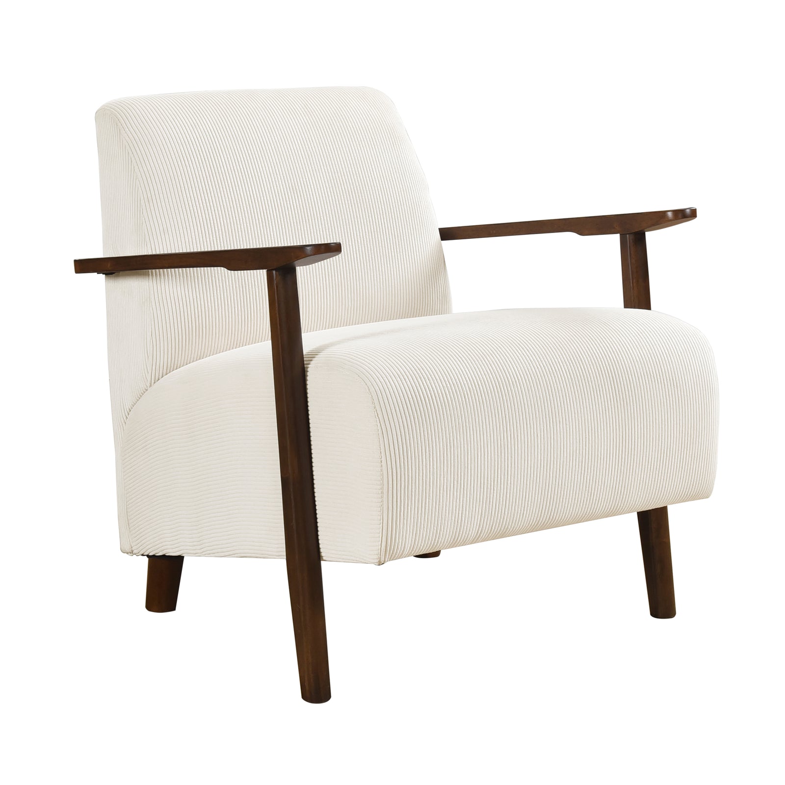 Fedora Corduroy Fabric Accent Chair