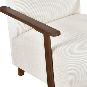 Fedora Corduroy Fabric Accent Chair