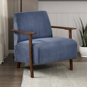 Fedora Corduroy Fabric Accent Chair