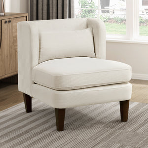 Clara Corduroy Fabric  Accent Chair
