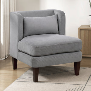 Clara Corduroy Fabric  Accent Chair