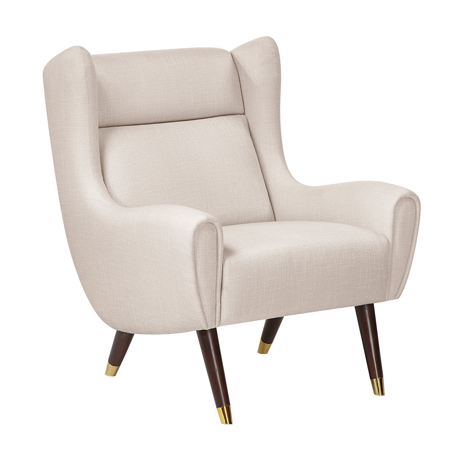Edmund Textured Fabric Accent Chair
