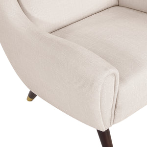 Edmund Textured Fabric Accent Chair