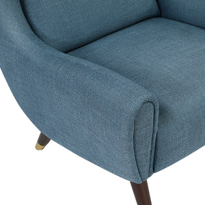 Edmund Textured Fabric Accent Chair