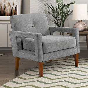 Vivian Chenille Fabric Accent Chair