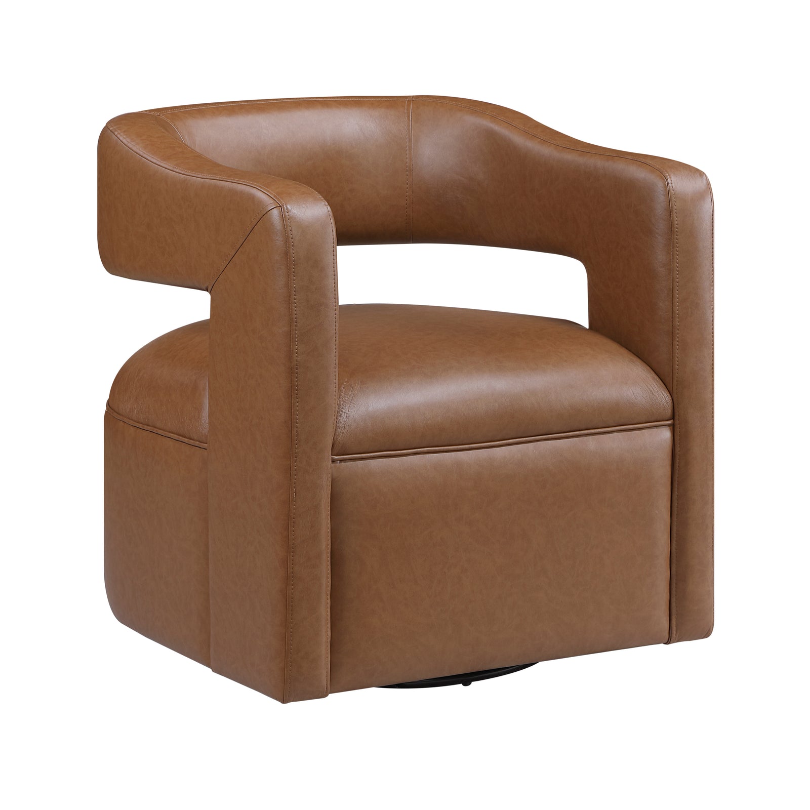 Lou Faux Leather Swivel Chair