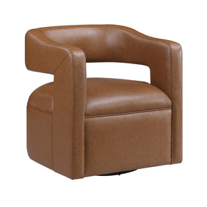 Lou Faux Leather Swivel Chair