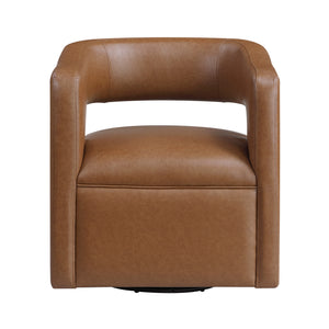 Lou Faux Leather Swivel Chair