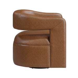 Lou Faux Leather Swivel Chair