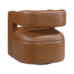 Lou Faux Leather Swivel Chair