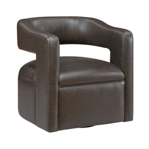 Lou Faux Leather Swivel Chair