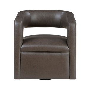 Lou Faux Leather Swivel Chair