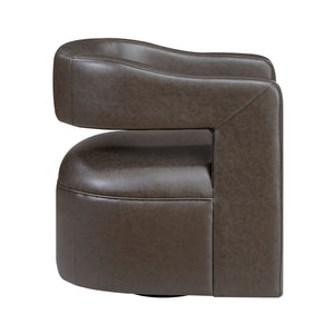 Lou Faux Leather Swivel Chair