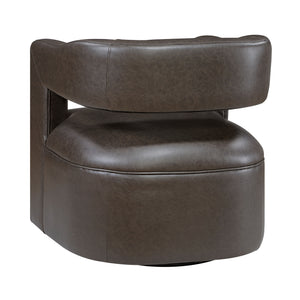 Lou Faux Leather Swivel Chair