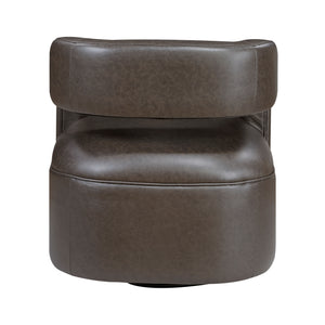 Lou Faux Leather Swivel Chair