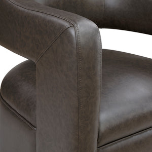 Lou Faux Leather Swivel Chair