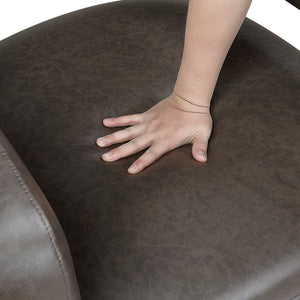 Lou Faux Leather Swivel Chair