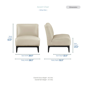Hayes Leather Accent Chair