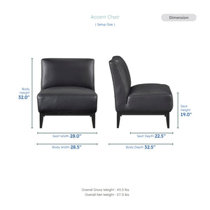 Hayes Leather Accent Chair