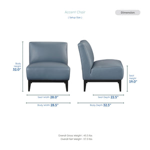 Hayes Leather Accent Chair