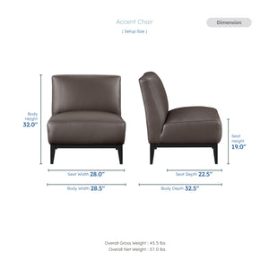 Hayes Leather Accent Chair