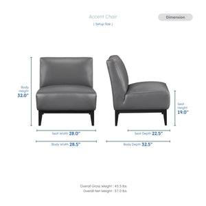Hayes Leather Accent Chair