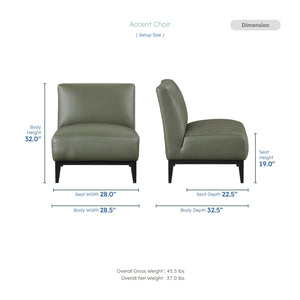 Hayes Leather Accent Chair