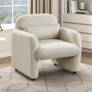 Silas Boucle Fabric Acent Chair