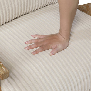 Bennett Corduroy Fabric Accent Chair