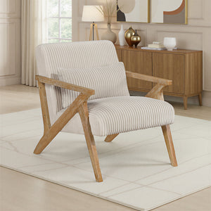 Bennett Corduroy Fabric Accent Chair
