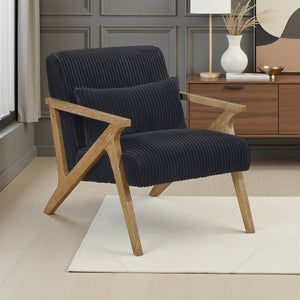 Bennett Corduroy Fabric Accent Chair