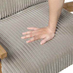 Bennett Corduroy Fabric Accent Chair