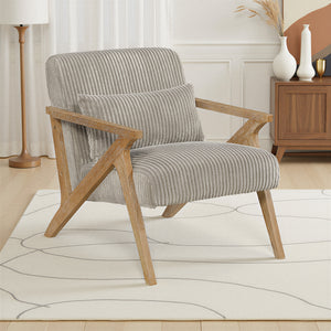 Bennett Corduroy Fabric Accent Chair