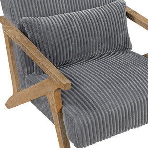 Bennett Corduroy Fabric Accent Chair